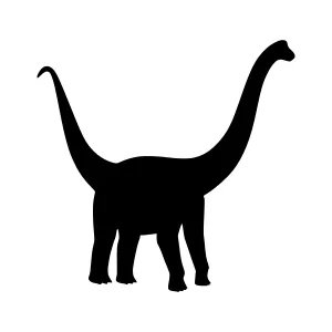 Dinosaur Silhouette Vector Illustration