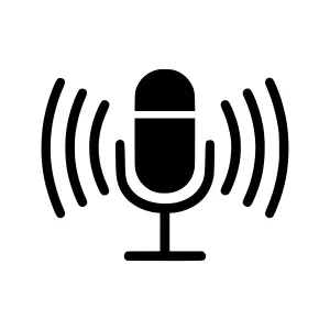 Microphone Icon - Vector Illustration