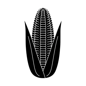 Black Corn Silhouette Icon