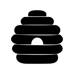 Honeycomb Icon - Minimalist Vector Illustration