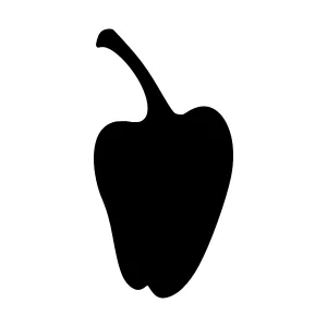 Black Pepper Silhouette Icon