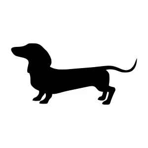 Dachshund Silhouette Vector Illustration