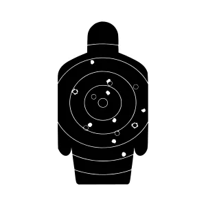Target Shooting Silhouette - Vector Target