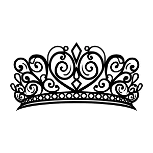 Black Crown Vector Illustration