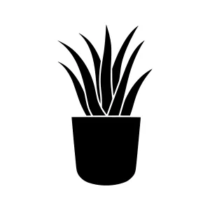 Aloe Plant Silhouette Icon