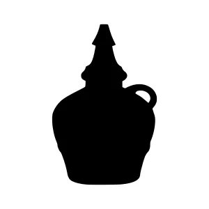 Vintage Bottle Silhouette