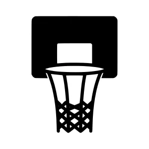 Basketball Hoop Silhouette Icon