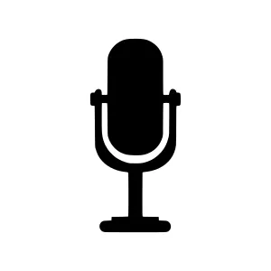 Microphone Icon - Simple Vector Illustration