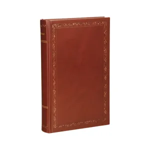 Red Leather Book Cover - Vintage Style