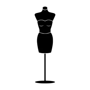 Fashion Mannequin Silhouette Icon