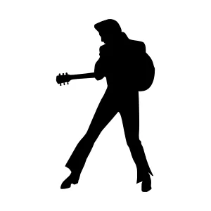 Elvis Presley Silhouette Guitar Player