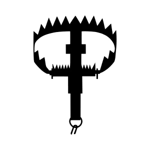 Metal Trap Icon - Vector Illustration