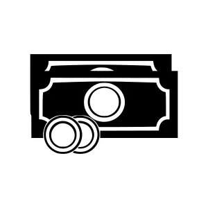 Money Coins Icon - Vector Illustration