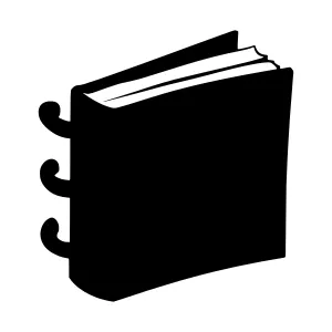 Black Book Illustration - Vector Graphic