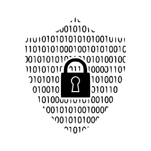 Digital Lock - Binary Code Security Icon