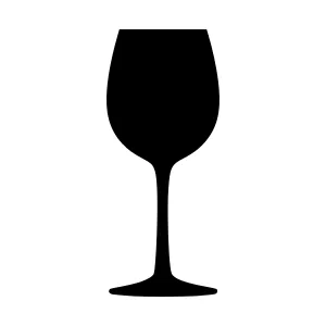 Wine Glass Silhouette Icon