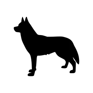 Silhouette Dog - German Shepherd