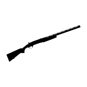 Silhouette Shotgun Vector Illustration