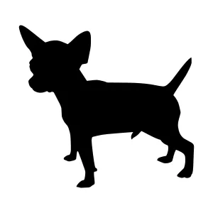 Chihuahua Silhouette Vector Graphic