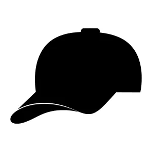 Silhouette Baseball Cap - Minimalist Icon