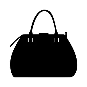 Silhouette Tote Bag Icon - Minimalist Design