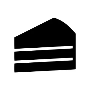 Layered Cake Icon - Minimalist Vector Illustration