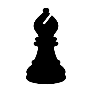 Chess Pawn Silhouette Vector Icon