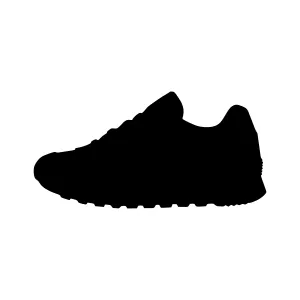 Silhouette Sneaker - Black Shoe Outline