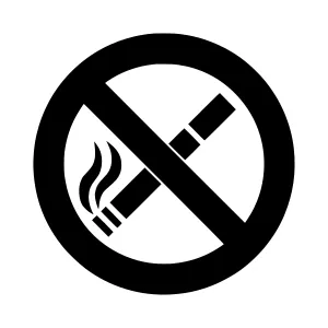 No Smoking Sign - Vector Illustration
