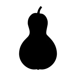Silhouette Squash Vegetable Icon