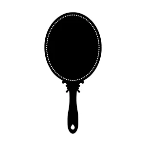Black Mirror Silhouette - Elegant Reflection
