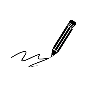 Black Pencil Sketch Icon - Creative Inspiration