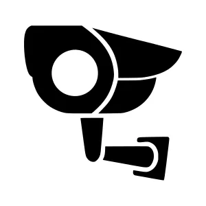 Security Camera Icon - Vector Illustration