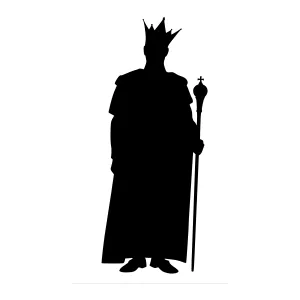King Silhouette - Regal Black Icon