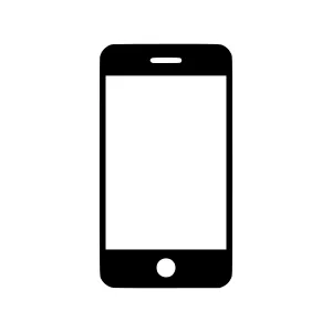 Smartphone Icon - Black Outline