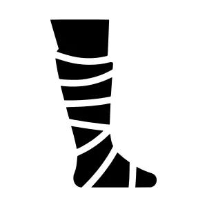 Shattered Sock Icon - Vector Illustration