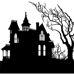 Silhouette Haunted House - Gothic Manor