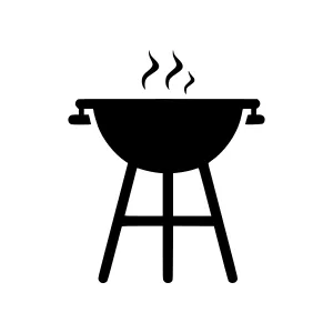 Grill Icon - Simple BBQ Illustration