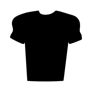 Black T-Shirt Silhouette Vector Graphic