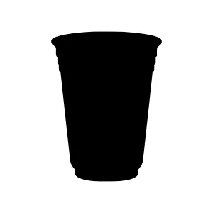 Silhouette Cup - Minimalist Drink Icon