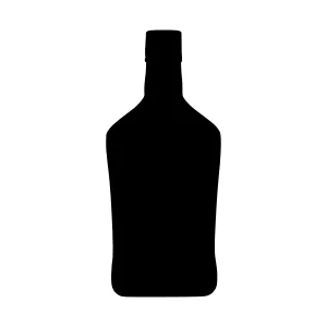 Silhouette Bottle - Dark Drink Icon