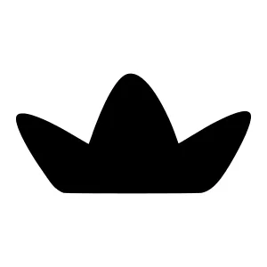 Black Crown Icon - Vector Illustration