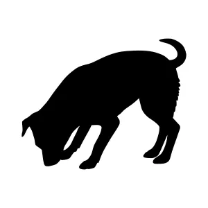Dog Silhouette Vector Illustration