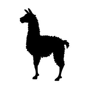 Llama Silhouette Vector Illustration