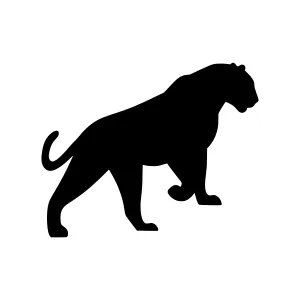 Silhouette Tiger Graphic Vector Icon