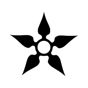 Black Star Vector Icon - Minimalist Design