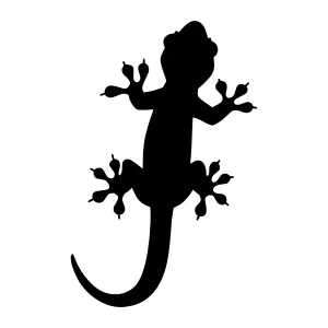 Silhouette Lizard Graphic - Minimalist Design