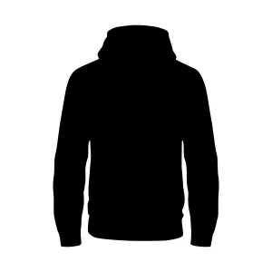 Silhouette Hoodie - Black Minimalist Design