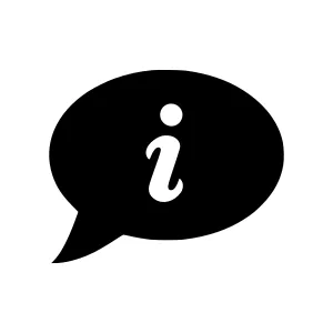 Information Icon - Speech Bubble with i