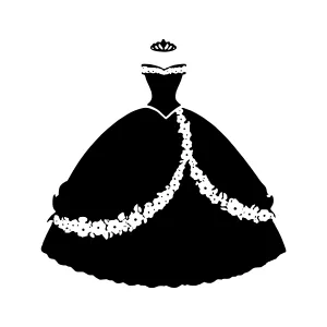 Elegant Wedding Gown Silhouette